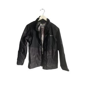 Columbia Black Ski Jacket Lightweight Zip up Outgrown Interchange Coat